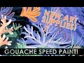 GOUACHE SPEED PAINT | HAUL & TESTING NEW ARTEZA ART SUPPLIES!!
