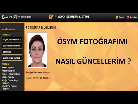 ÖSYM FOTOĞRAF DEĞİŞTİRME NASIL YAPILIR?(ÖSYM SINAV MERKEZİNE GİTMEDEN FOTOĞRAF GÜNCELLEME-GÖRÜNTÜLÜ)