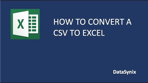 How To Convert A CSV File To An Excel In A Mac