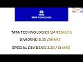 TATA TECHNOLOGIES Q4 RESULTS AND DIVIDEND NEWS