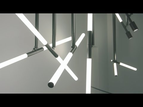 Video: Seria de iluminat de Rainer Mutsch Afișarea unei geometrii puțin îndoite