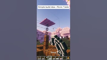 Build idea ! Today a simple picnic table.  #minecraft #minecraftbuilding #gaming #minecrafttutorial
