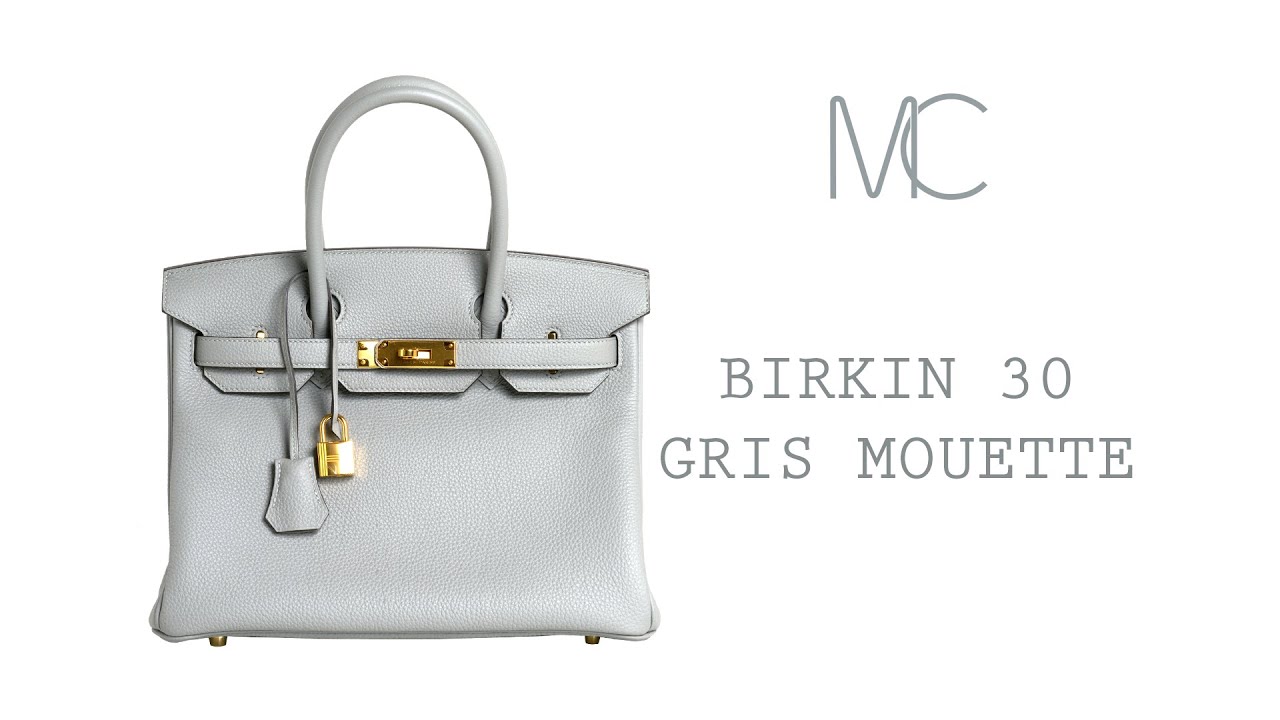 Hermes Gris Mouette Togo GHW Birkin 30 Handbag - MAISON de LUXE