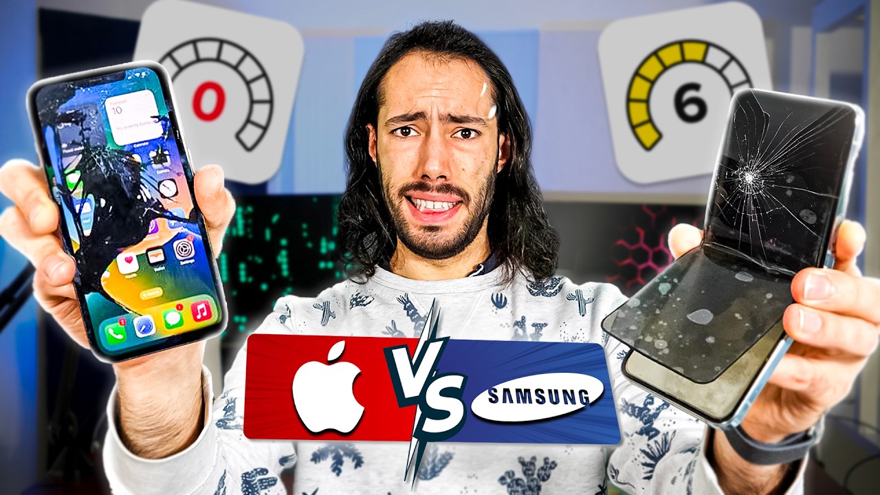 Réparation : Apple VS Samsung