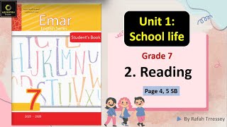Emar 7 Unit 1 School life (2. Reading )