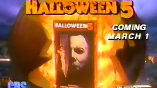 Halloween 5 The Revenge Of Michael Myers Vhs 1990 Commercial