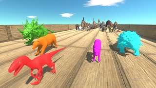 Race to kill RANDOM NEON TEAM - Animal Revolt Battle Simulator ARBS