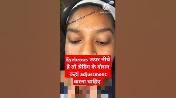 eyebrow ka level kaise milaye | threading tips