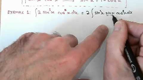 Intégration de fonctions trigonométriques avec un exposant impair