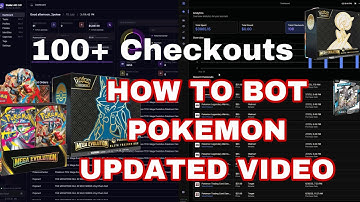 How to BOT POKEMON Cards FOR BEGINNERS HUNDREDS OF CHECKOUTS