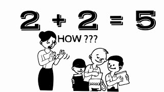 2+2=5  || Proven with two methods || Can you find the mistake?2+2=5 two plus two equal 5