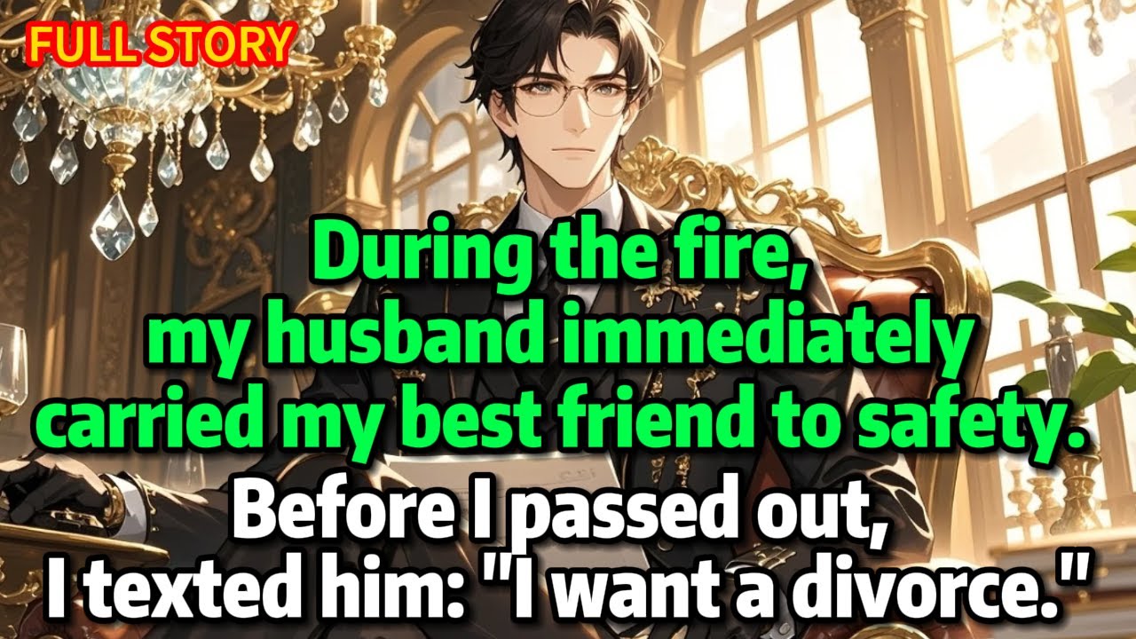 During the fire, my husband immediately carried my best friend to safety. Before I passed out......