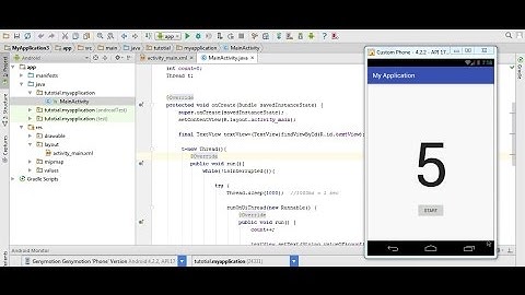 Android Tutorial: Update TextView Every Second.  Timer
