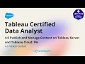 Tableau Certified Data Analyst - Certification Exam Full Course Vol. 3.4
