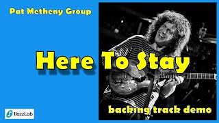Video thumbnail of "Here to stay (Pat Metheny Group) - JJazzLab backing track"