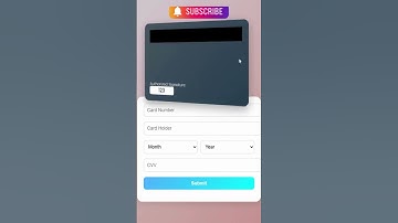 Professional Payment Card Flip Animation | HTML CSS JavaScript|3D Card Effect #html#css#shorts#code