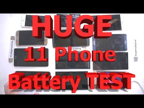 Battery Test: LGG5 vs Galaxy S7 vs iPhone SE vs Nexus 6P vs Note 5