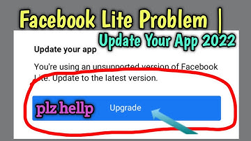 Facebook Lite Problem | Update Your App 2022 🤓