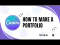 How to create a portfolio in canva