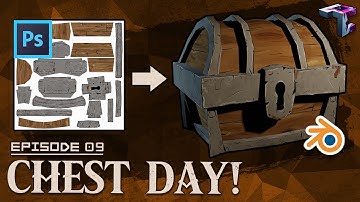 SIDE QUEST | Creating A Stylised Handpainted Photoshop Texture For A Blender Model