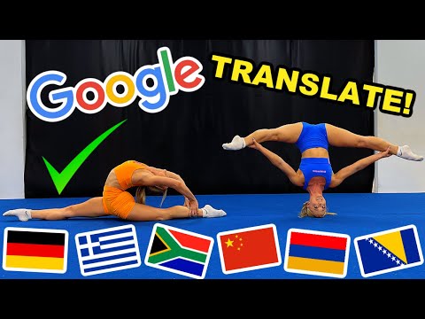 GOOGLE TRANSLATE ACRO GYMNASTICS CHALLENGE!