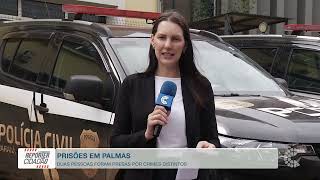 Duas situações em Palmas terminam com suspeitos...