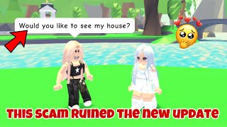 This scam ruined the new update in adopt me 🥺💔 *Be aware*