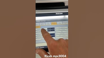 Ricoh mpc 3004 IP address settings.