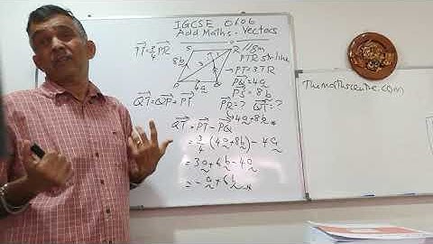 Vectors - IGCSE Add Maths (0606) Tutorial Video 2