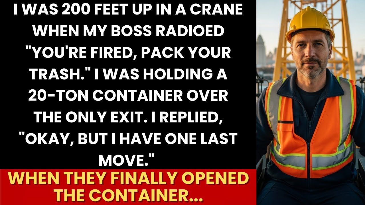 I Was Fired In A Crane 200 Feet Up 