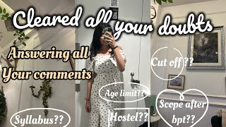 Cleared your doubts | PDUNIPPD CET | BPT, BOT, BPO, BASLP 