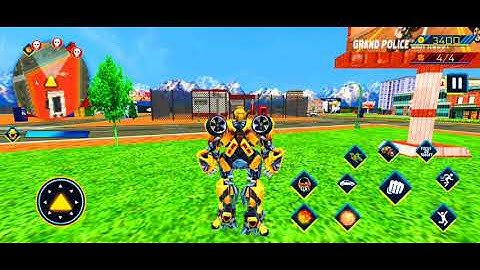 #3Bumblebee: Flying Helicopter Robot Car Transform City Battle/Android Gameplay