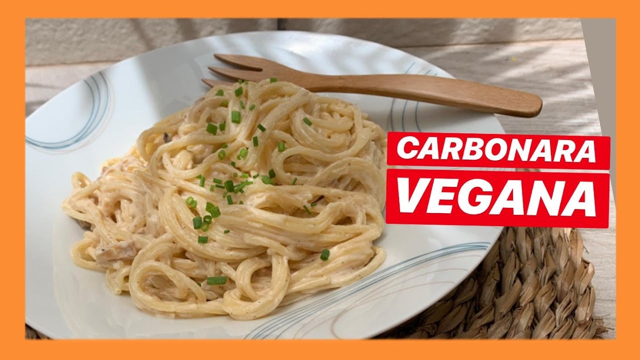 Pasta con SALSA CARBONARA VEGANA 🌱
