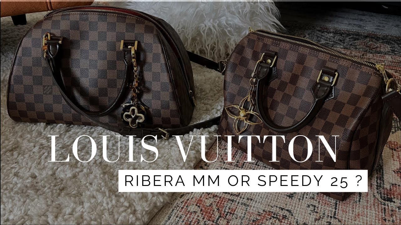 Louis Vuitton Ribera MM vs Speedy 25, What Fits?