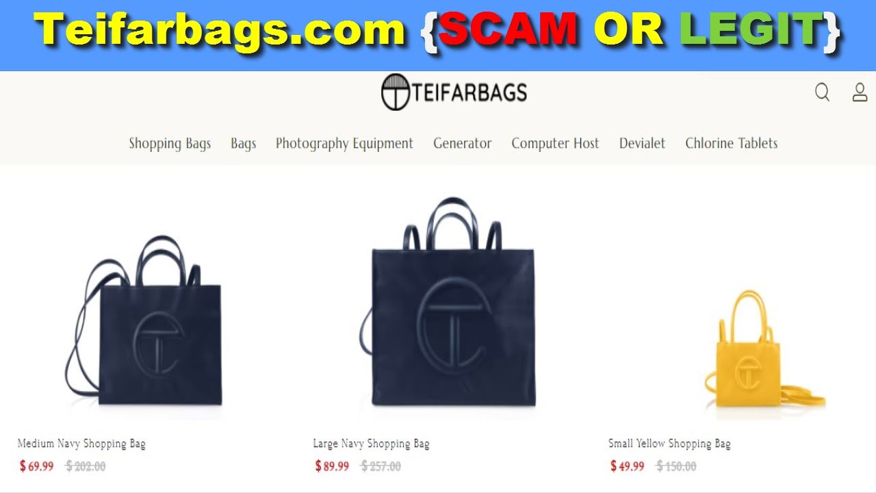 Teifarbags Reviews (May 2022) - Is This Legit Or Scam Website? Watch To
