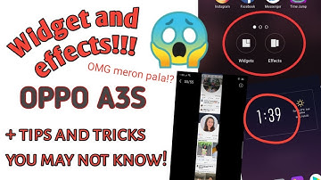 Oppo A3s tips and tricks | widget and effects | long screenshot | you must know!