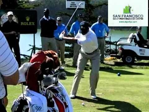 Tiger Woods FO Iron Golf Swing Slow Motion 300FPS - Michael Jordan Watching