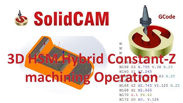 SolidCam Machining : 3D HSM Hybrid Constant-Z machining Operation