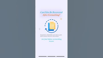 Can Files Be Recovered After Formatting? (2025 Easy Guide)
