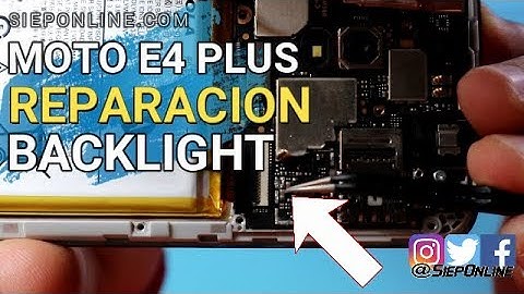 LCD-achtergrondverlichting repareren Motorola Moto E4 Plus |SIEPONLINE|