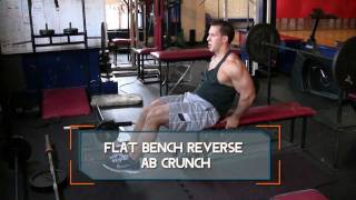 Flat Bench Reverse Ab Crunch - How to do Reverse Abdominal Crunches