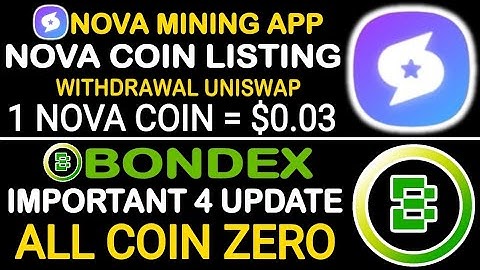 Nova app Listing Uniswap | 1 Nova Coin Price = $0.03 | Bondex 4 Important Update | Rizwan Blouch