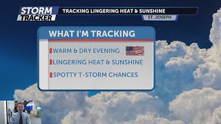 Tracking lingering heat and sunshine