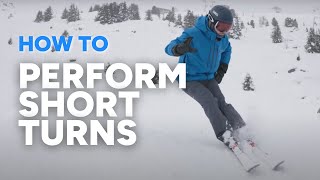 HOW TO SKI SHORT TURNS | 4 tips from top ski instructor Cris F.
