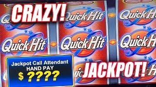 QUICK HIT FEVER SLOT MACHINE HIGH LIMIT SLOT JACKPOT!