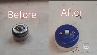 Restoration of a 80 years old toggle switch |Made in England| funky colour