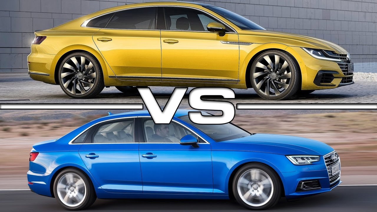 2018 Volkswagen Arteon vs 2017 Audi A4 - YouTube