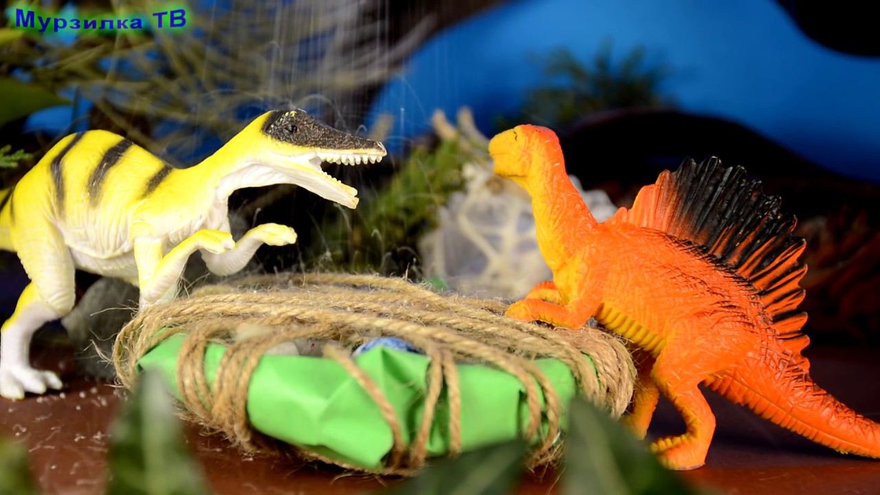 Динозавры мультик для детей. Маскировка. Яйца и Хищники. Про динозавров ...