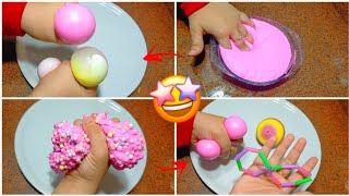 كيف اصنع سكوشي سلايم بالمنزل !! طريقة سلايم و سكوشي لفك الملل || how to make squishy