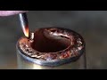 Real shot cold welding machine welding copper pipe！